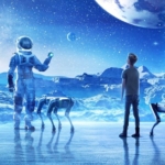 Metaverse: Spaziergang auf dem Mond mit Roboter Spot