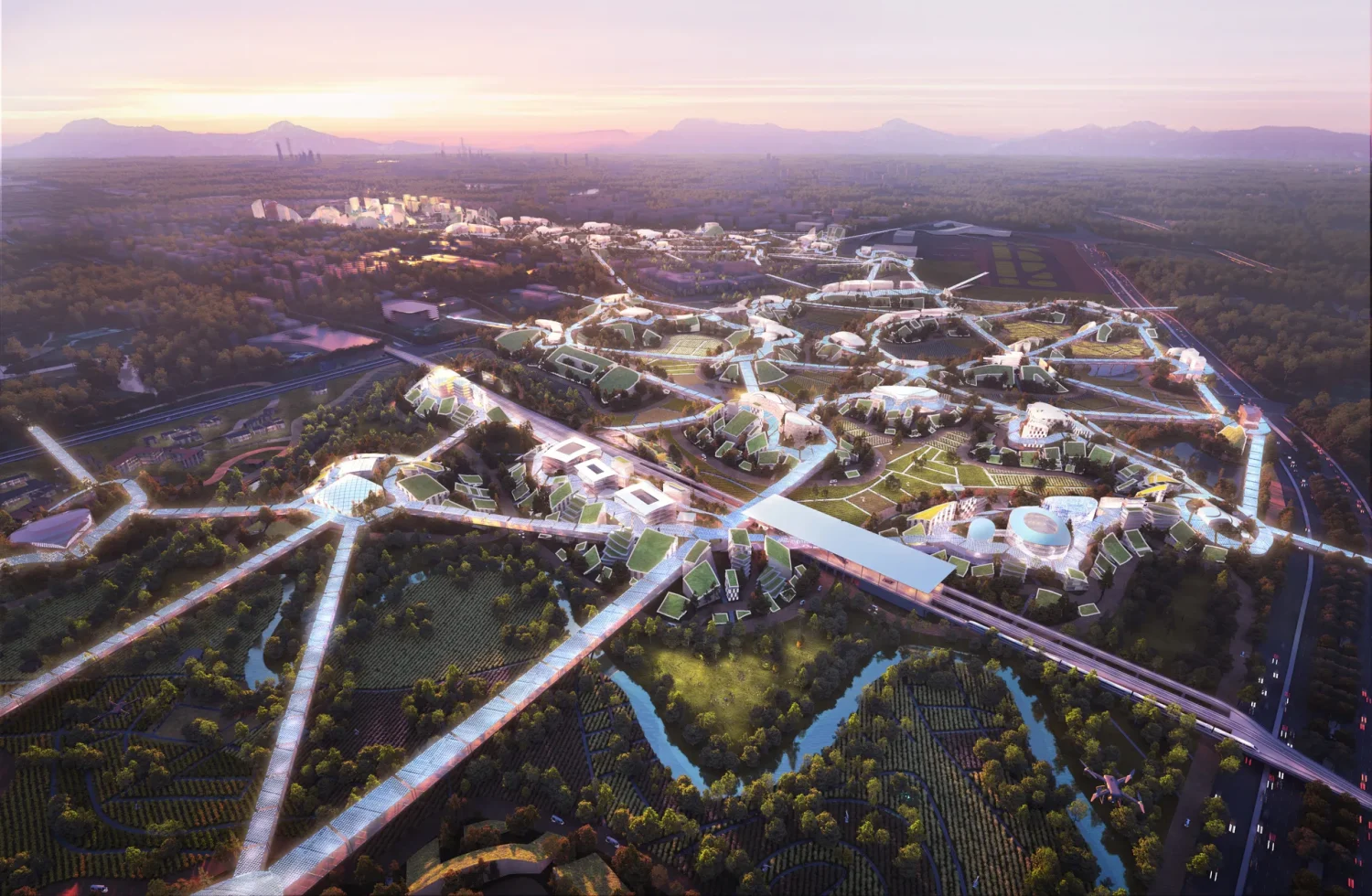 00_Aerial_TODC220Atchain-scaled Die Zukunft nachhaltiger Metropolen: Ein Blick auf futuristische Städte