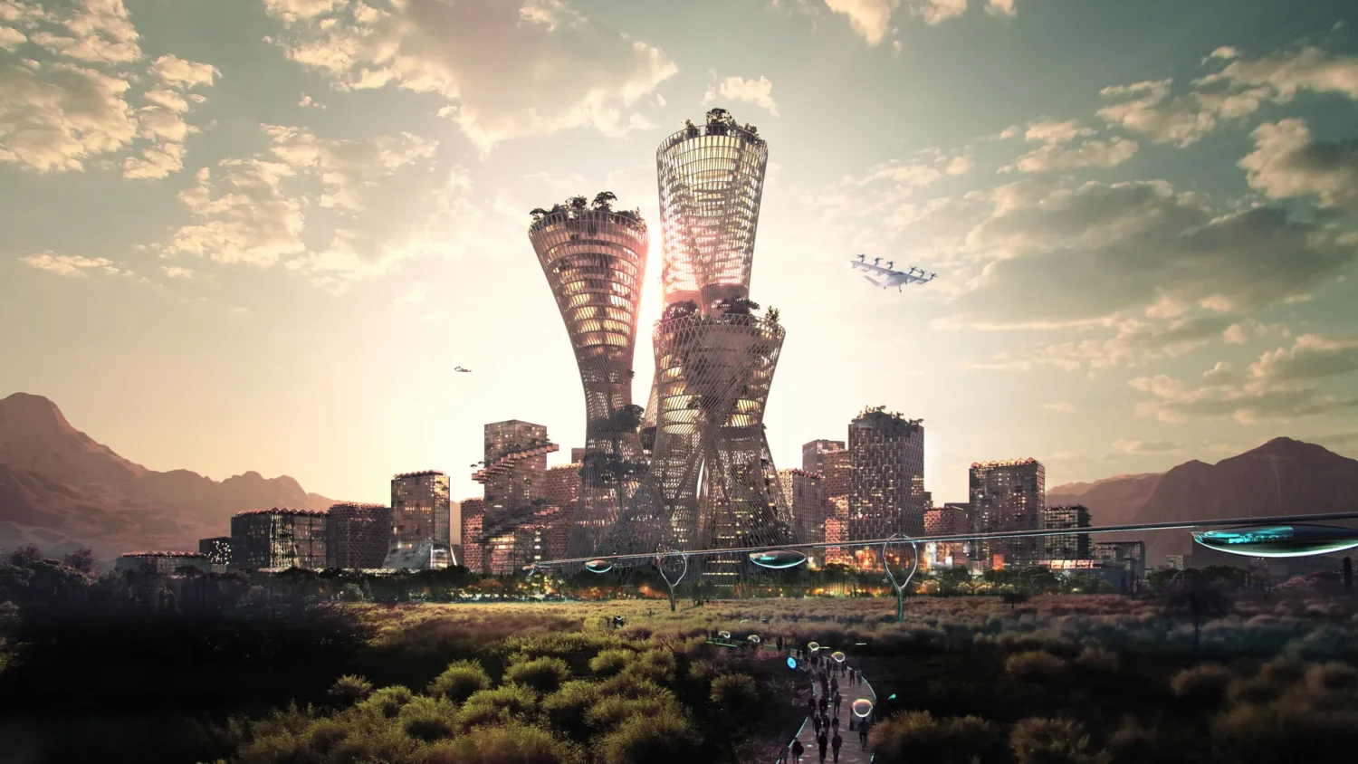 Teloda-scaled Die Zukunft nachhaltiger Metropolen: Ein Blick auf futuristische Städte