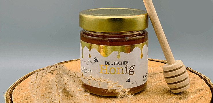 Honig-Schlepper Digitaldruckerei Schleppers: Eine süße Erfolgsstory mit Honigetiketten